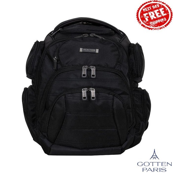 Pack-Of-All-Trades 17" Computer Business Backpack Black Wo - Picture 7 of 15